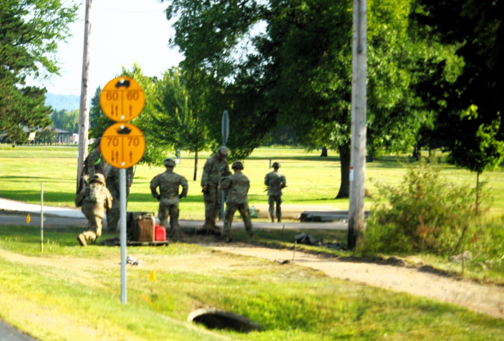 279th Engineer Utilities Detachment puts finishing touches on 2025 sidewalk troop project at Fort McCoy