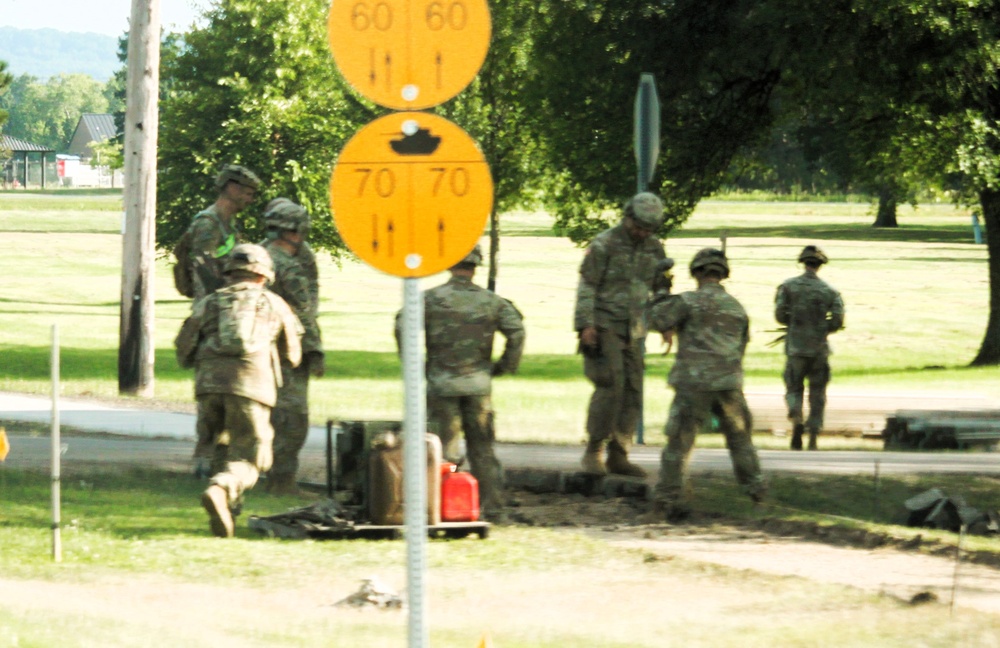 279th Engineer Utilities Detachment puts finishing touches on 2025 sidewalk troop project at Fort McCoy