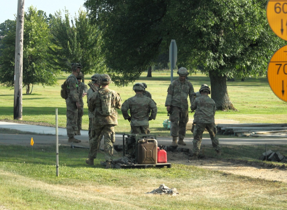 279th Engineer Utilities Detachment puts finishing touches on 2025 sidewalk troop project at Fort McCoy