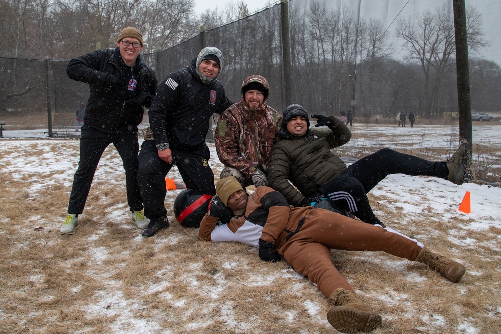 Soldiers Pose for Photo After Capture the Flag