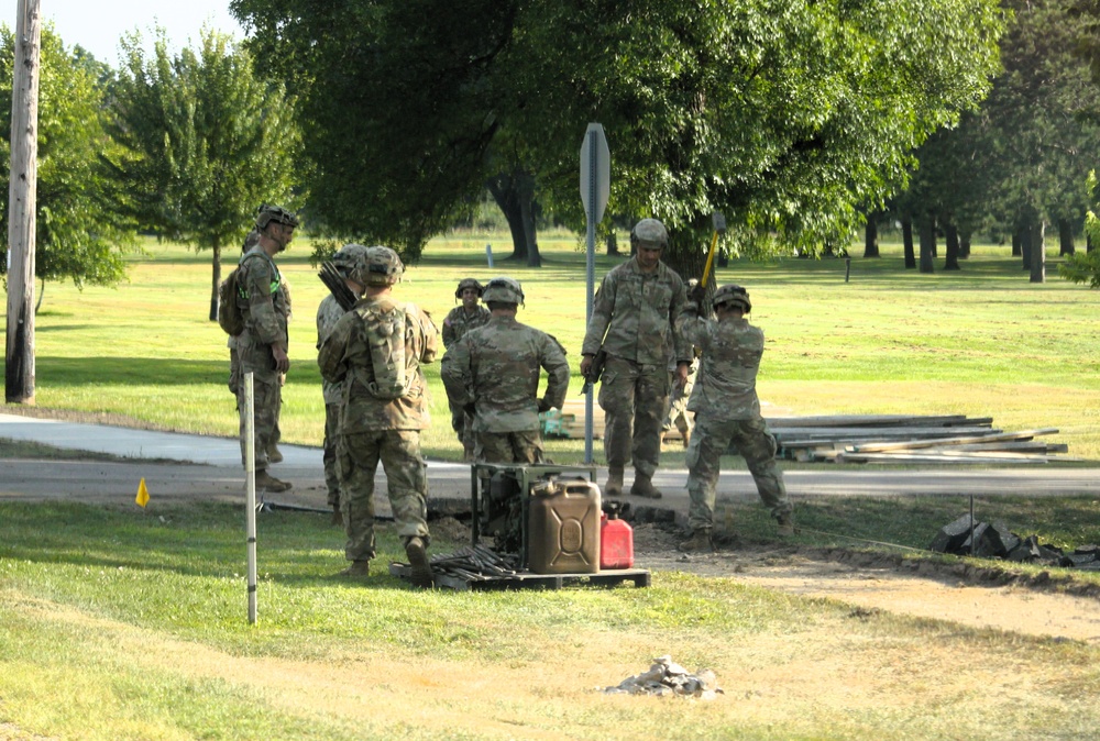 279th Engineer Utilities Detachment puts finishing touches on 2025 sidewalk troop project at Fort McCoy