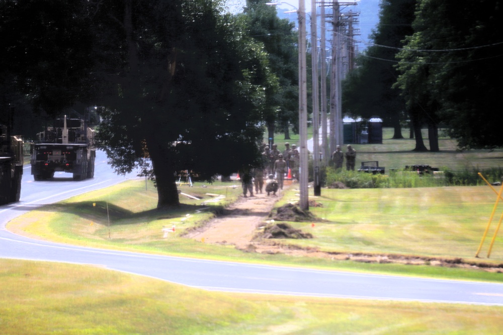279th Engineer Utilities Detachment puts finishing touches on 2025 sidewalk troop project at Fort McCoy