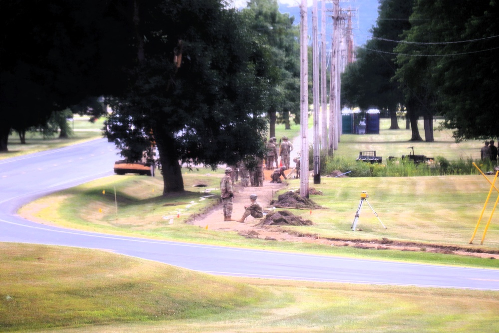 279th Engineer Utilities Detachment puts finishing touches on 2025 sidewalk troop project at Fort McCoy