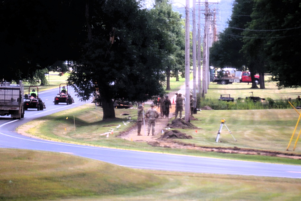 279th Engineer Utilities Detachment puts finishing touches on 2025 sidewalk troop project at Fort McCoy