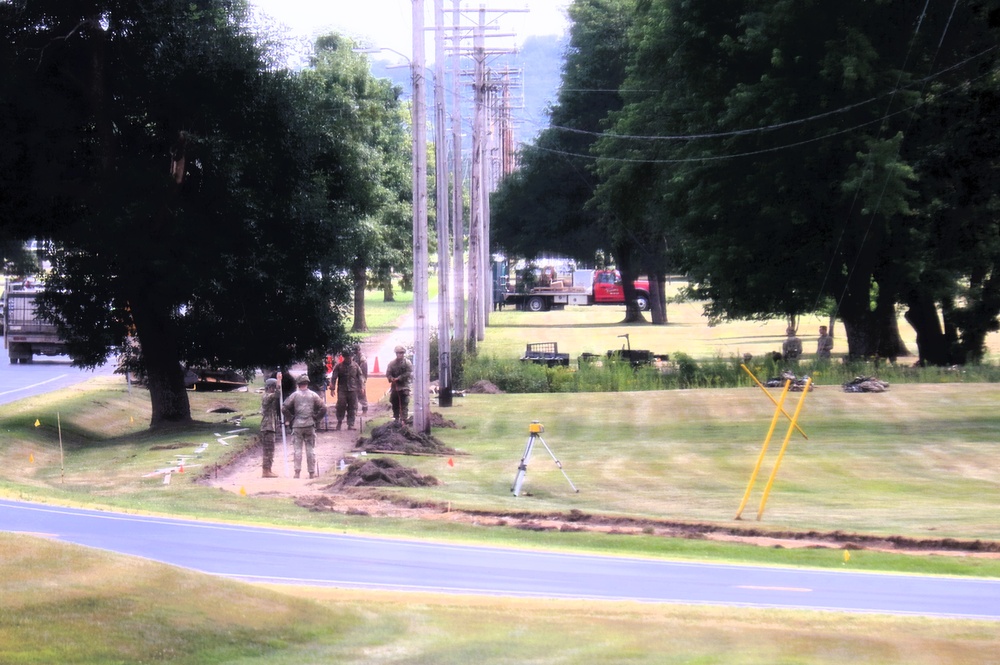 279th Engineer Utilities Detachment puts finishing touches on 2025 sidewalk troop project at Fort McCoy