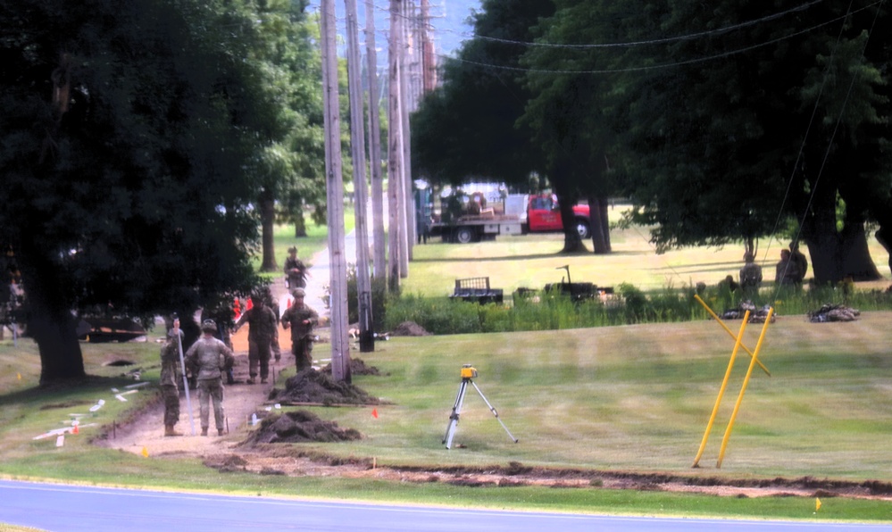 279th Engineer Utilities Detachment puts finishing touches on 2025 sidewalk troop project at Fort McCoy