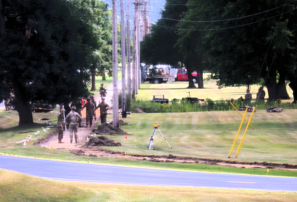 279th Engineer Utilities Detachment puts finishing touches on 2025 sidewalk troop project at Fort McCoy