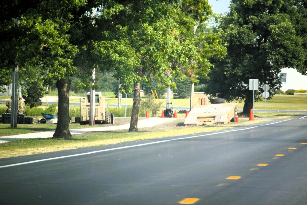 279th Engineer Utilities Detachment puts finishing touches on 2025 sidewalk troop project at Fort McCoy