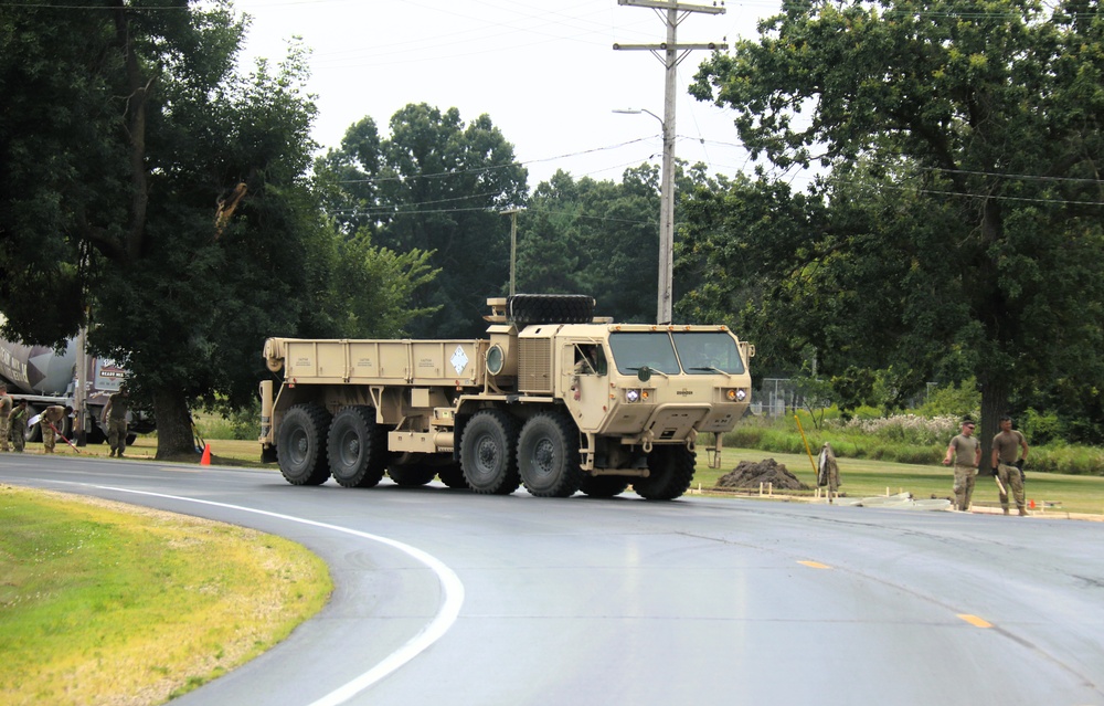 279th Engineer Utilities Detachment puts finishing touches on 2025 sidewalk troop project at Fort McCoy
