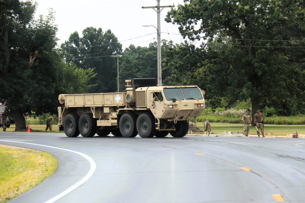 279th Engineer Utilities Detachment puts finishing touches on 2025 sidewalk troop project at Fort McCoy