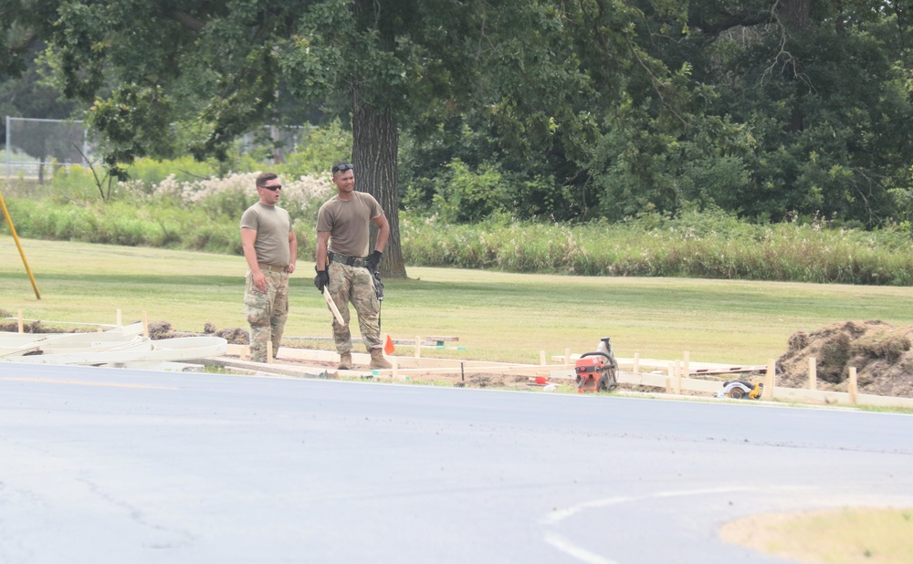 279th Engineer Utilities Detachment puts finishing touches on 2025 sidewalk troop project at Fort McCoy