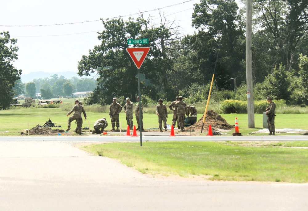 279th Engineer Utilities Detachment puts finishing touches on 2025 sidewalk troop project at Fort McCoy