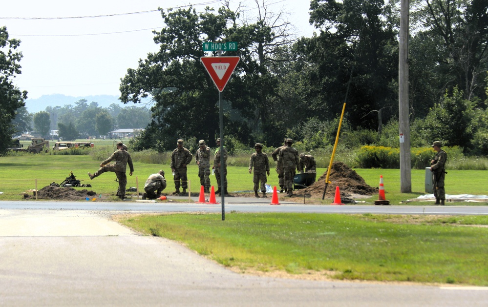 279th Engineer Utilities Detachment puts finishing touches on 2025 sidewalk troop project at Fort McCoy