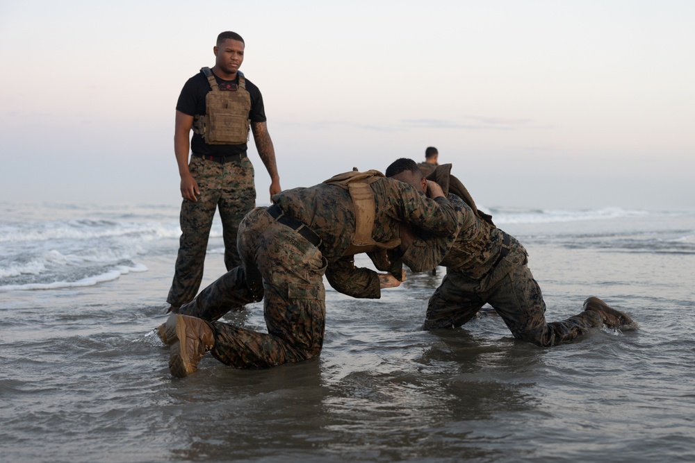 Marines with Martial Arts Instructor Course 106-25 participate in culminating event