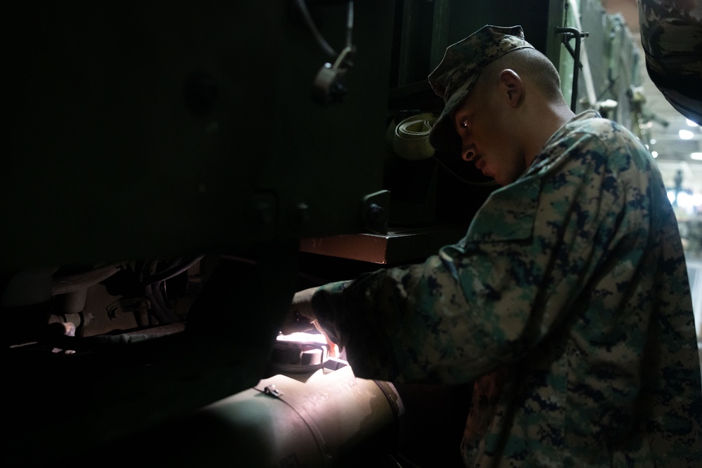 22nd MEU(SOC) | Preventative Maintenance Checks and Services on USS San Antonio