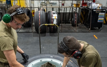 Turning Precision: Wheel and Tire Airmen of the 379th EMXS