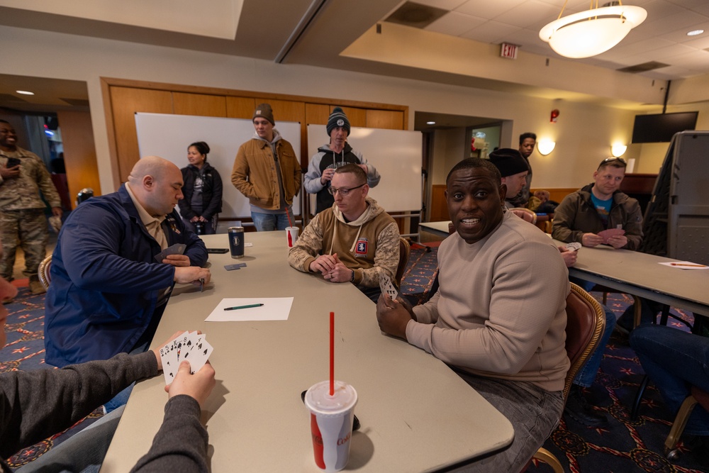 Soldiers Participate in Games During Cabin Fever 2025