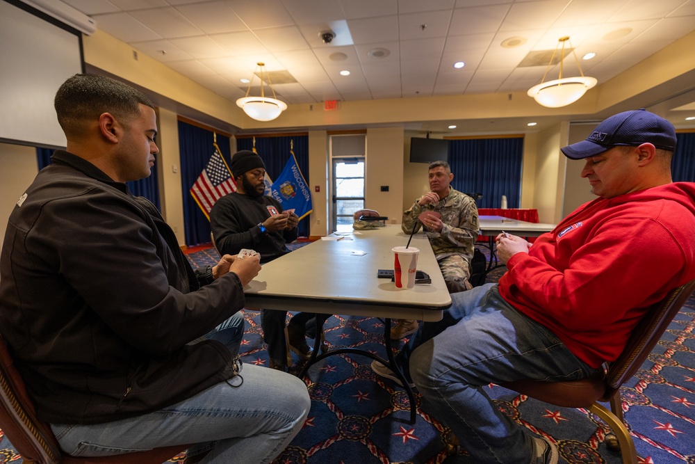 Soldiers Participate in Games During Cabin Fever 2025