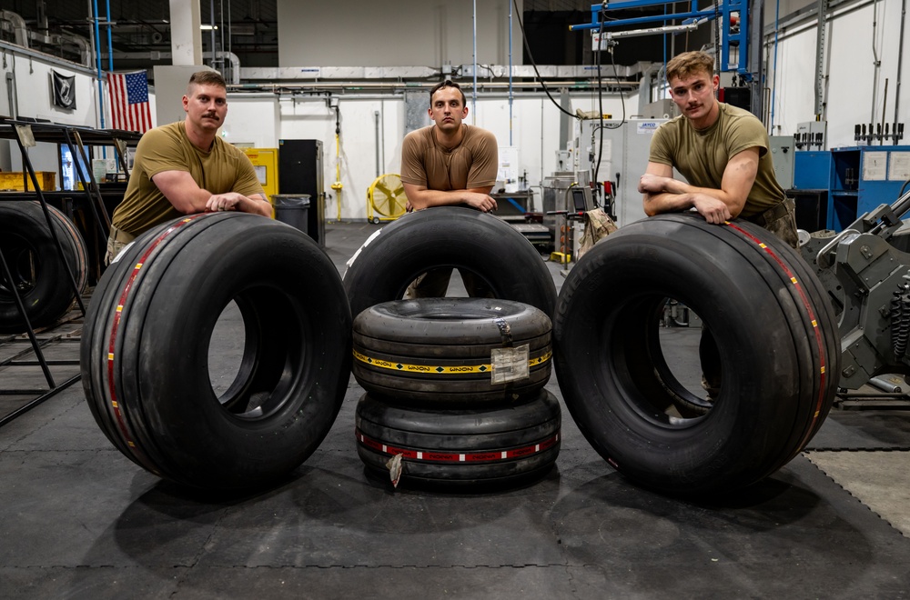 Turning Precision: Wheel and Tire Airmen of the 379th EMXS