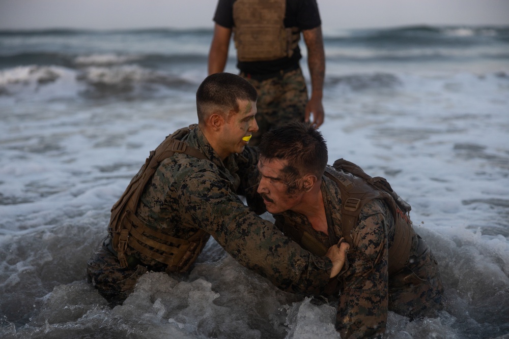 Marines with Martial Arts Instructor Course 106-25 participate in culminating event