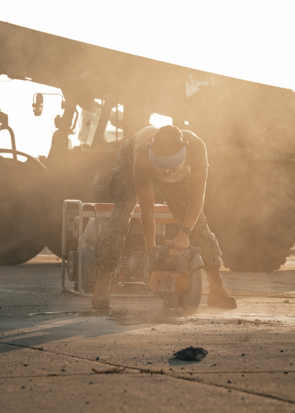 NMCB 11 Conducts Airfield Damage Repair Assessment