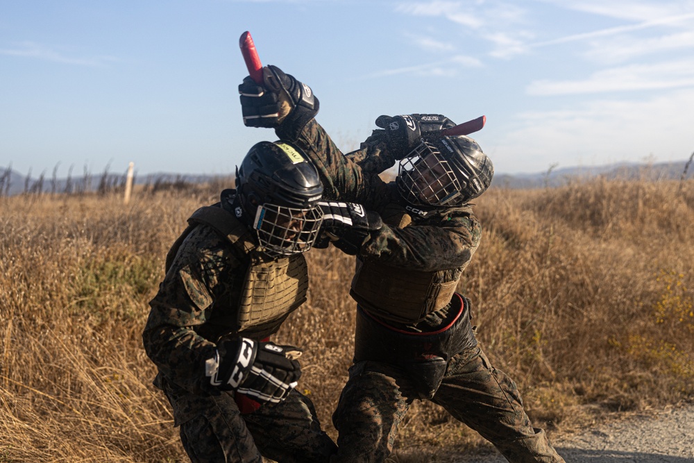 Marines with Martial Arts Instructor Course 106-25 participate in culminating event