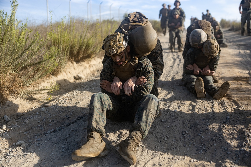 Marines with Martial Arts Instructor Course 106-25 participate in culminating event