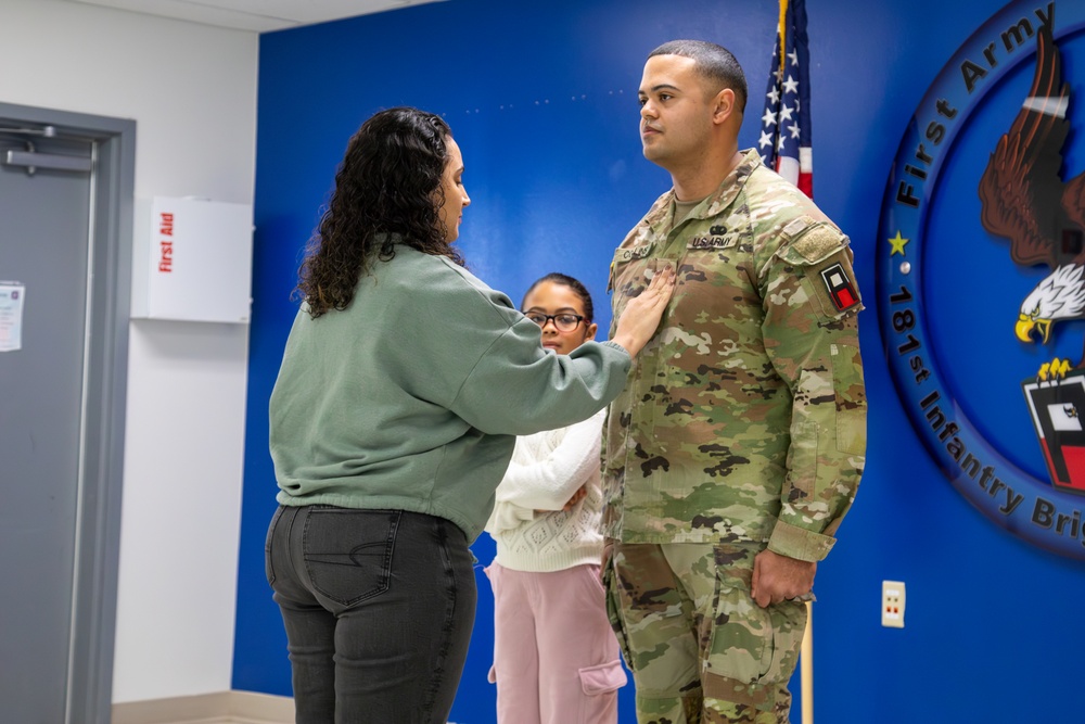 Soldier Promoted at 181st MFTB