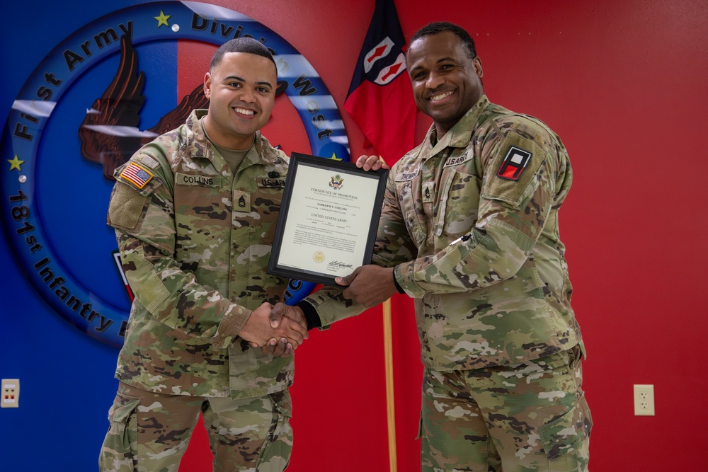 Soldier Promoted at 181st MFTB