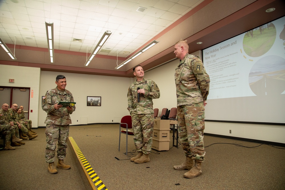 Soldier Awarded ARCOM for his Hard Work at 181st MFTB