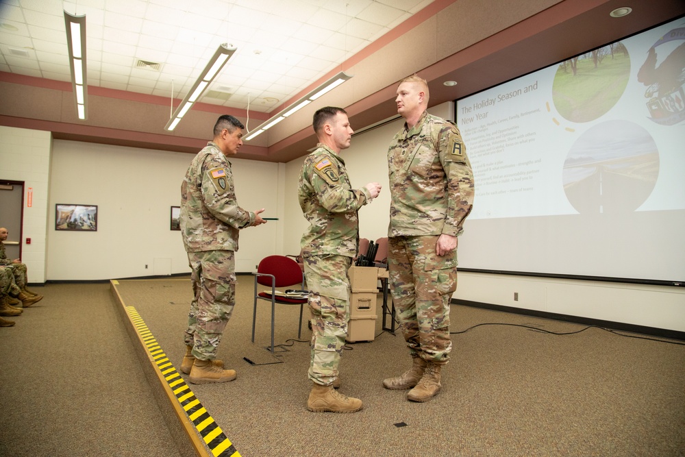 Soldier Awarded ARCOM for his Hard Work at 181st MFTB