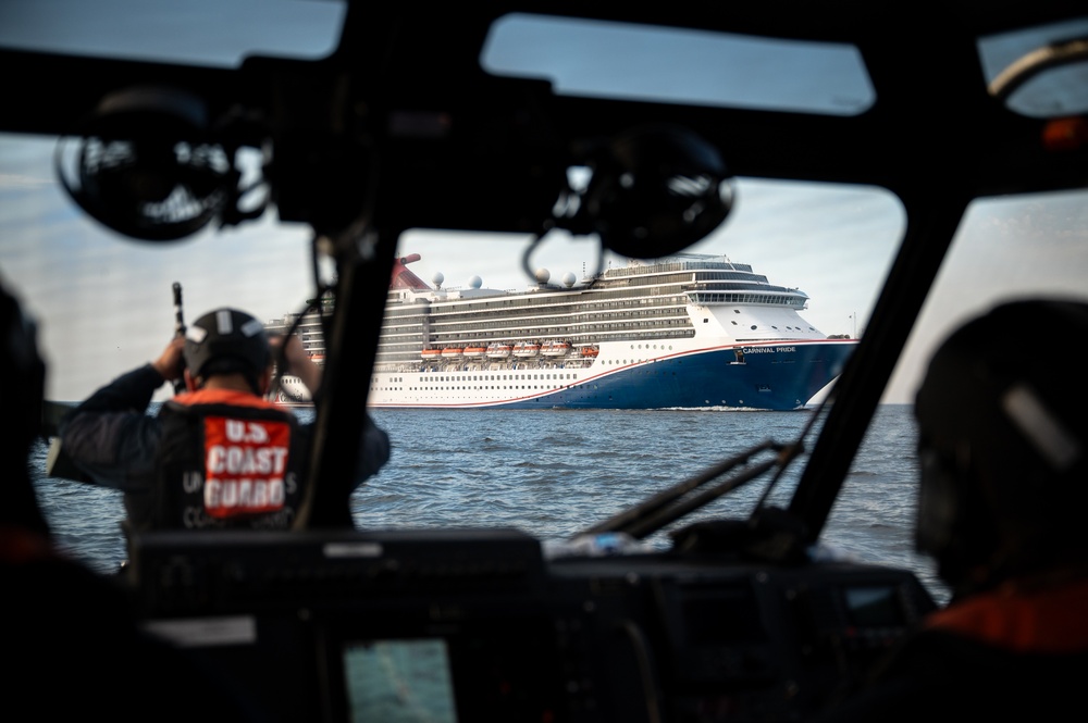 U.S. Coast Guard Station Annapolis conducts a vessel escort