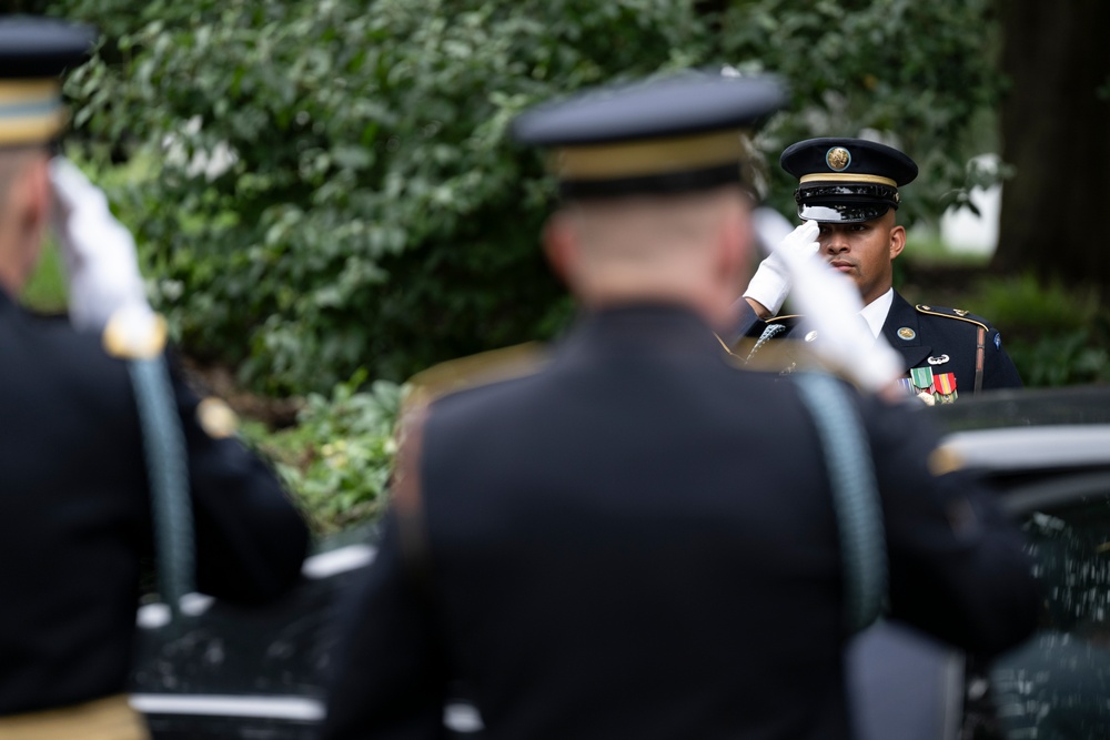 Full Military Funeral Honors with Escort are Conducted for U.S. Army Maj. Jan Nilsson in Section 30
