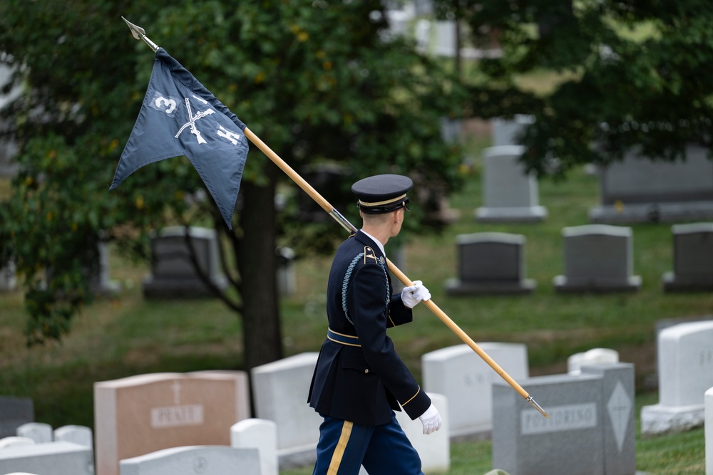 Full Military Funeral Honors with Escort are Conducted for U.S. Army Maj. Jan Nilsson in Section 30