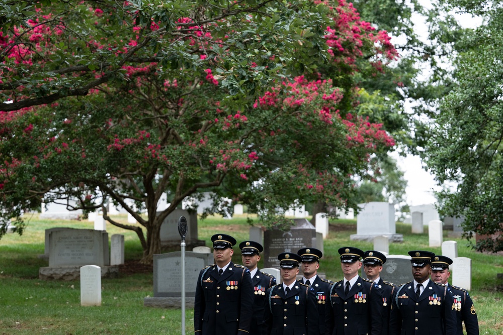 Full Military Funeral Honors with Escort are Conducted for U.S. Army Maj. Jan Nilsson in Section 30