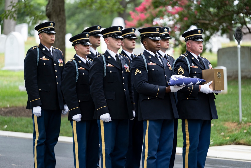 Full Military Funeral Honors with Escort are Conducted for U.S. Army Maj. Jan Nilsson in Section 30