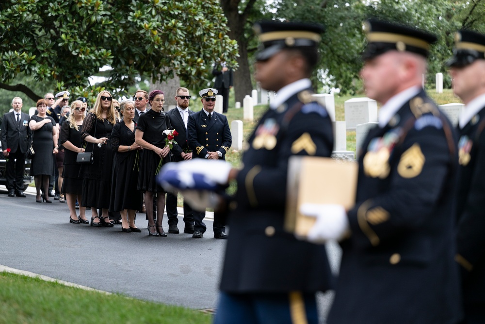 Full Military Funeral Honors with Escort are Conducted for U.S. Army Maj. Jan Nilsson in Section 30