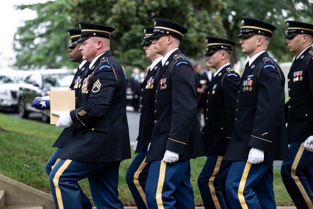 Full Military Funeral Honors with Escort are Conducted for U.S. Army Maj. Jan Nilsson in Section 30