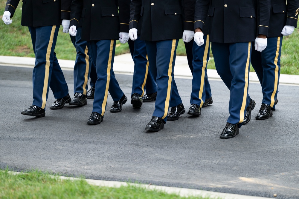 Full Military Funeral Honors with Escort are Conducted for U.S. Army Maj. Jan Nilsson in Section 30