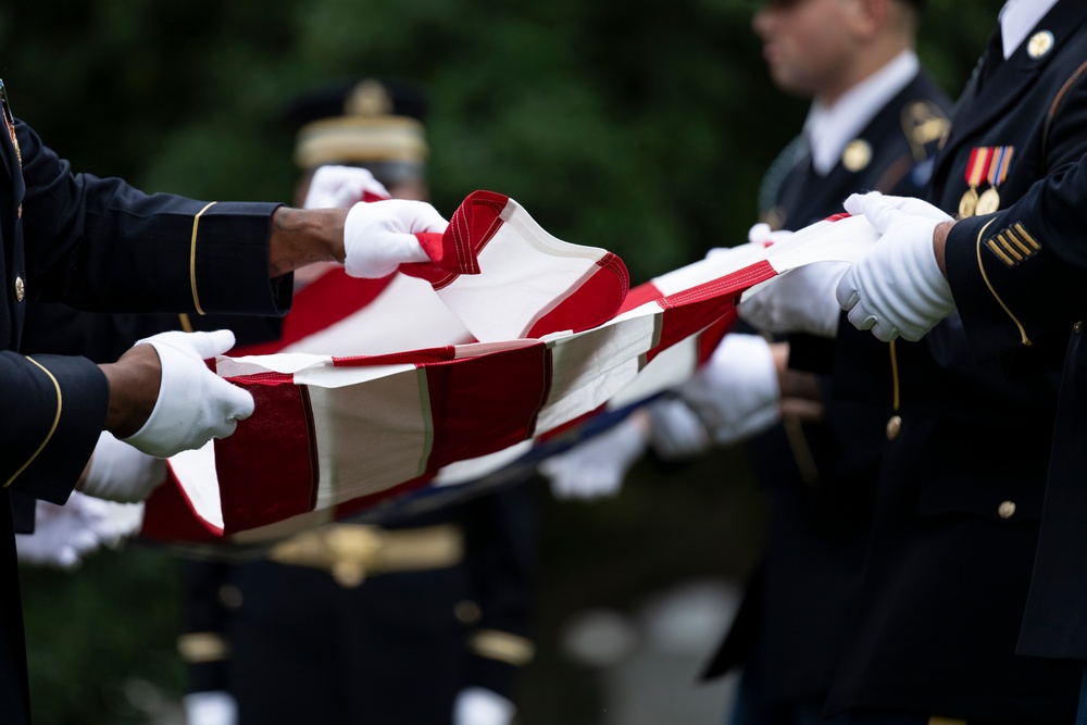 Full Military Funeral Honors with Escort are Conducted for U.S. Army Maj. Jan Nilsson in Section 30