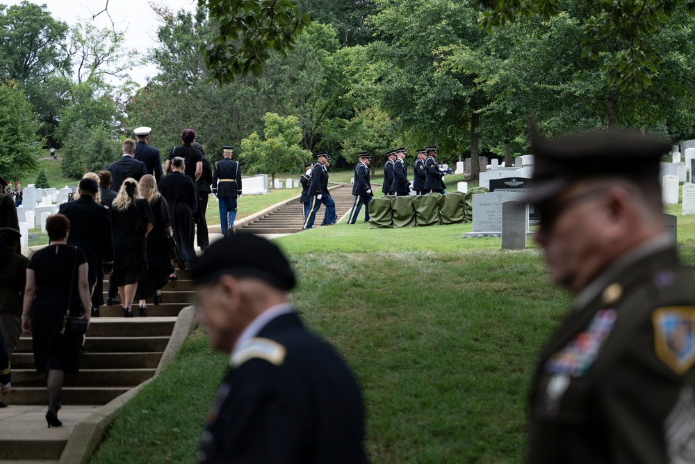 Full Military Funeral Honors with Escort are Conducted for U.S. Army Maj. Jan Nilsson in Section 30