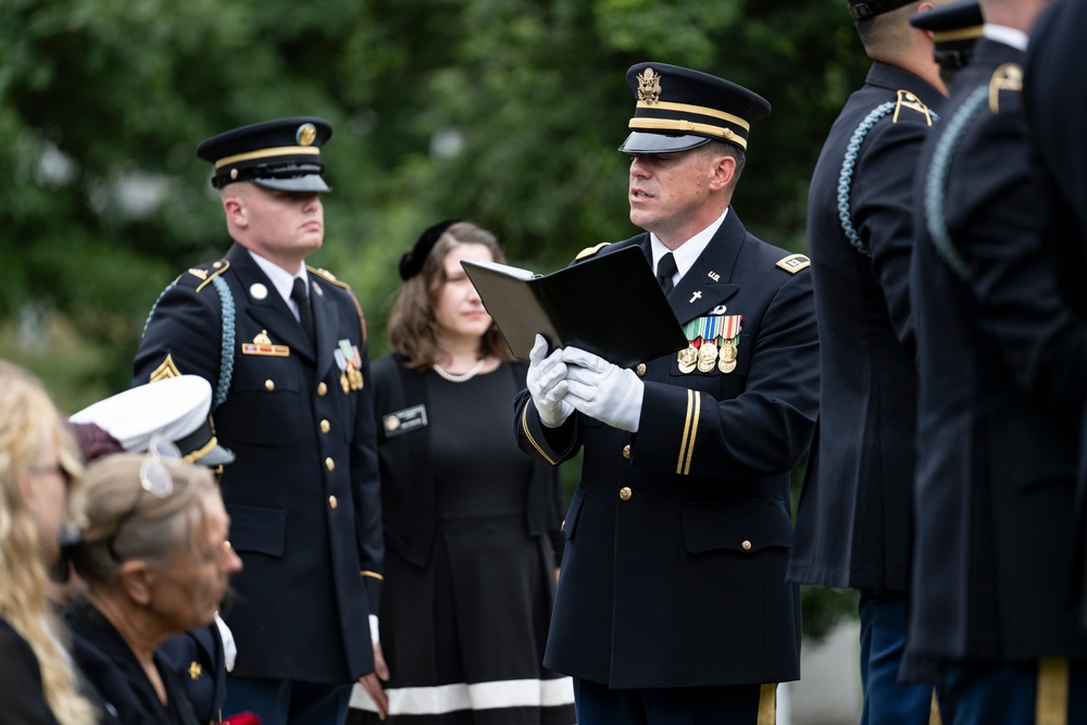 Full Military Funeral Honors with Escort are Conducted for U.S. Army Maj. Jan Nilsson in Section 30