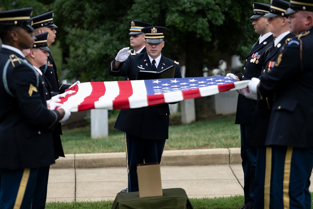 Full Military Funeral Honors with Escort are Conducted for U.S. Army Maj. Jan Nilsson in Section 30