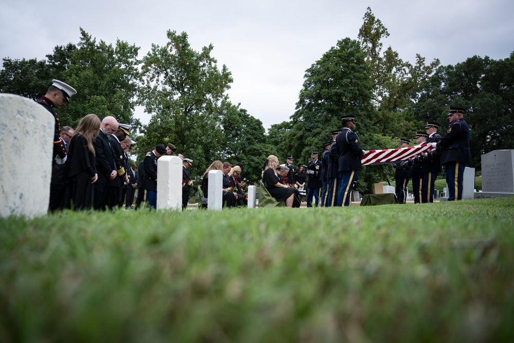 Full Military Funeral Honors with Escort are Conducted for U.S. Army Maj. Jan Nilsson in Section 30