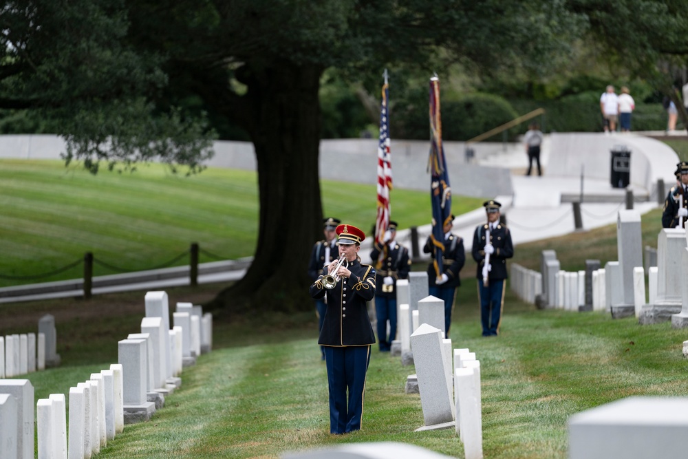 Full Military Funeral Honors with Escort are Conducted for U.S. Army Maj. Jan Nilsson in Section 30
