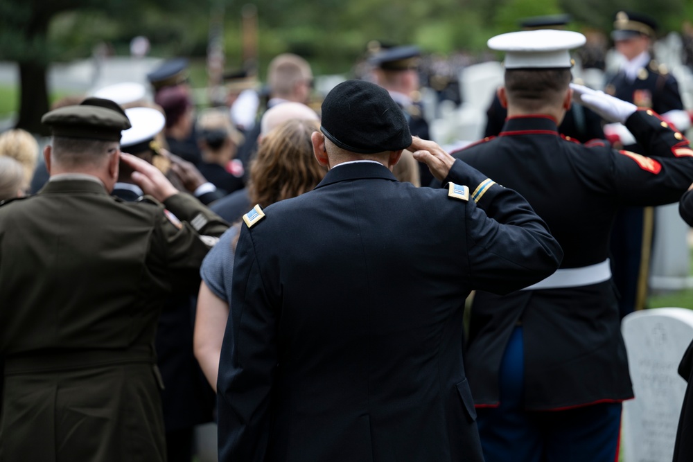 Full Military Funeral Honors with Escort are Conducted for U.S. Army Maj. Jan Nilsson in Section 30