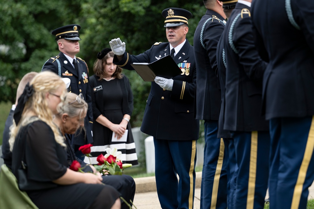 Full Military Funeral Honors with Escort are Conducted for U.S. Army Maj. Jan Nilsson in Section 30
