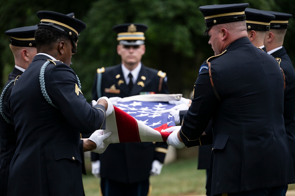 Full Military Funeral Honors with Escort are Conducted for U.S. Army Maj. Jan Nilsson in Section 30