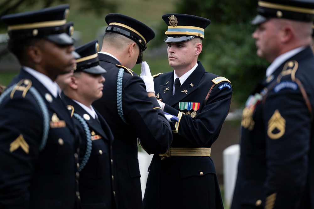Full Military Funeral Honors with Escort are Conducted for U.S. Army Maj. Jan Nilsson in Section 30