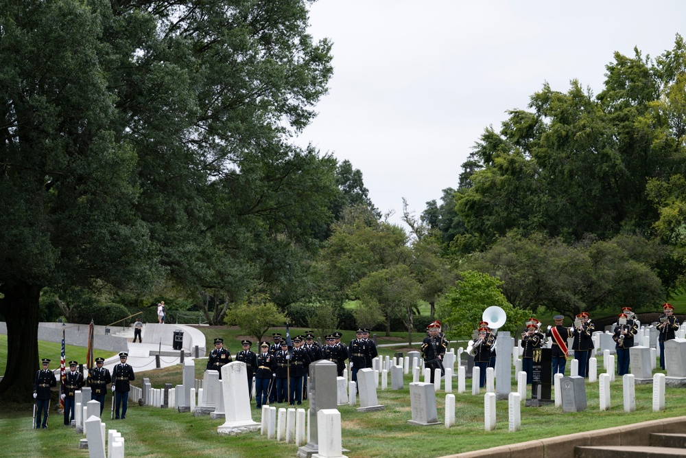 Full Military Funeral Honors with Escort are Conducted for U.S. Army Maj. Jan Nilsson in Section 30